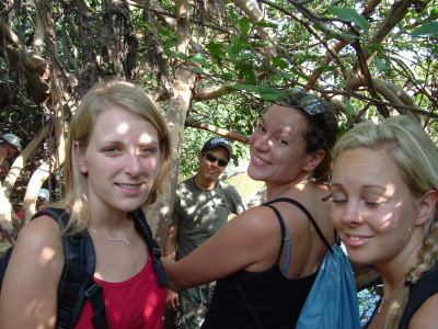 Annika, Harold, Saffron & Frida på anakonda jakt