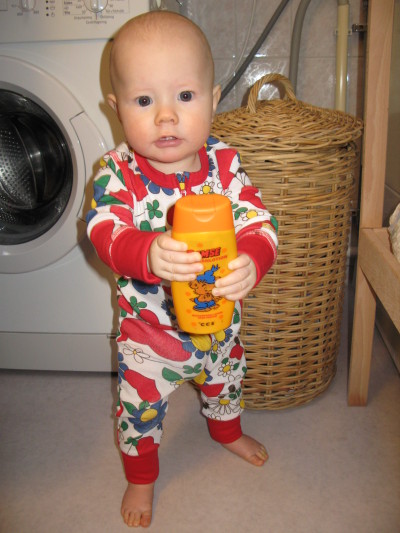 Malte och hans nya fina pyjamas