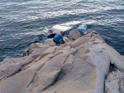 Peter på klipporna,lysekil 19 juli