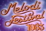 Melodifestivalens logga 1983