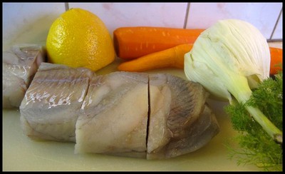 Fisk i ugn med fänkål och citron