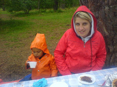 Picknick i regnet