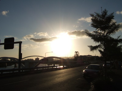 Brisbane : eftermiddags sol