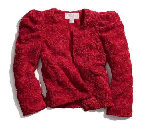 H&M vårkollektion röd blommig jacka