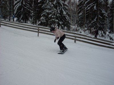 sötaste åker snowboard!