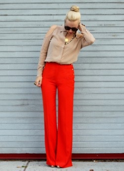 Red pant -