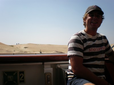 Mitt i Suezs-kanal, ett coolt aventyr att fa gora.