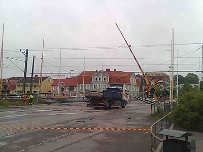 Järnvägskorsningen vid Söderbro i Ronneby