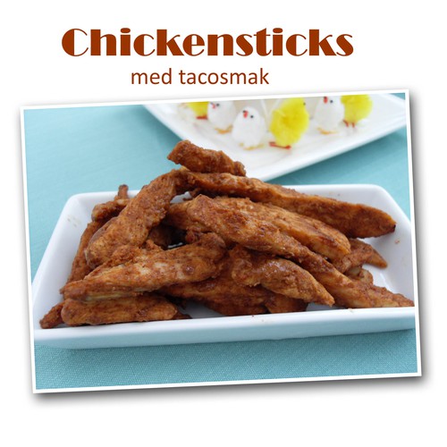 Chickensticks med tacosmak