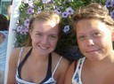 Jag och Sandra på Skara Sommarland i somras.