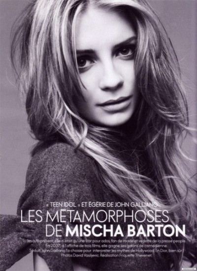 Mischa Barton för franska Elle