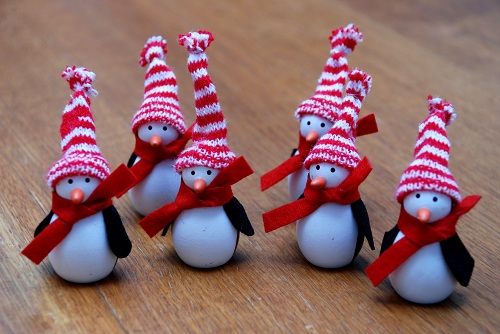 Julpyssel pingviner från Panduro