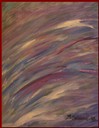 Bris, målad 1997 på pannå, 41x33 cm. Inramad med snygg silverfärgad ram