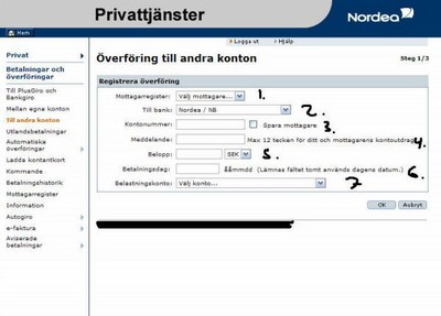 Nordea överföring swedbank kan låna