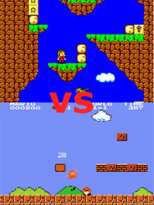 Alex Kidd VS Super Mario